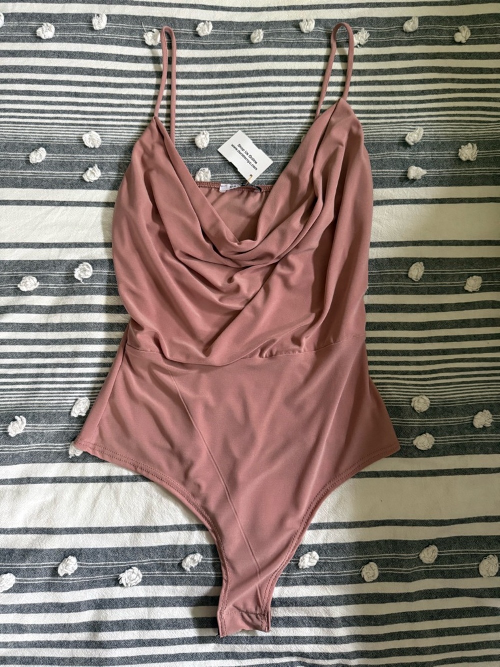 Day & night (from Dor L’ Dor) Cowl Neck Mauve Bodysuit